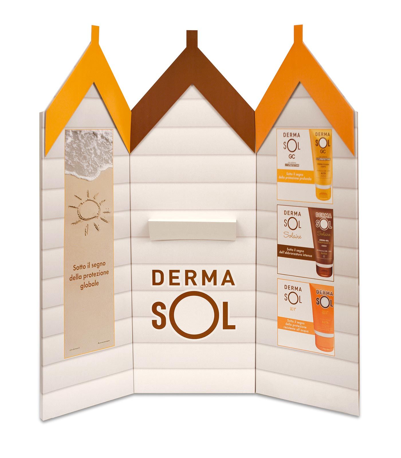 fondale espositivo DERMASOL